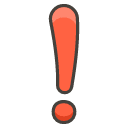 Exclamation Mark Element from Kawaii Emoji Set
