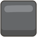 Black Large Square Emoji from Kawaii Emoji Set