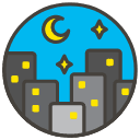 Night With Stars B Emoji from Kawaii Emoji Set