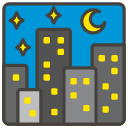 Night With Stars A Element from Kawaii Emoji Set