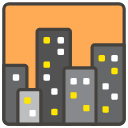 Cityscape At Dusk Emoji from Kawaii Emoji Set