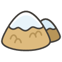 Snow Capped Mountain Emoji from Kawaii Emoji Set