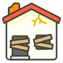 Derelict House Element from Kawaii Emoji Set
