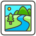 National Park B Emoji from Kawaii Emoji Set