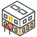 Hotel A Emoji from Kawaii Emoji Set