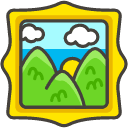 Framed Picture Element from Kawaii Emoji Set