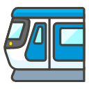 Light Rail Emoji from Kawaii Emoji Set