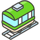 Tram Emoji from Kawaii Emoji Set