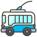 Trolleybus Emoji from Kawaii Emoji Set