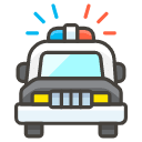 Oncoming Police Car Emoji from Kawaii Emoji Set