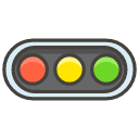 Horizontal Traffic Light Emoji from Kawaii Emoji Set