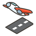 Airplane Departure B Emoji from Kawaii Emoji Set