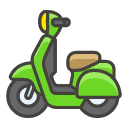 Motor Scooter A Element from Kawaii Emoji Set