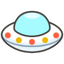 Flying Saucer B Emoji from Kawaii Emoji Set