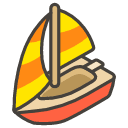 Sailboat B Emoji from Kawaii Emoji Set