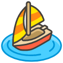 Sailboat A Element from Kawaii Emoji Set