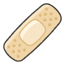 Adhesive Bandage Element from Emojis - Kawaii Set