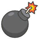 Bomb Element from Emojis - Kawaii Set