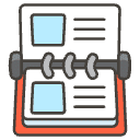 Card Index Element from Emojis - Kawaii Set