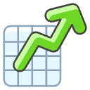 Chart Increasing Element from Emojis - Kawaii Set