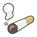 Cigarette Element from Emojis - Kawaii Set