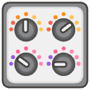 Control Knobs Element from Emojis - Kawaii Set
