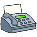 Fax Machine A Element from Emojis - Kawaii Set