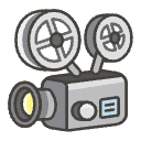 Film Projector Element from Emojis - Kawaii Set