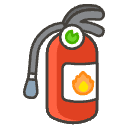 Fire Extinguisher Element from Emojis - Kawaii Set