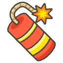 Firecracker Element from Emojis - Kawaii Set