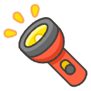 Flashlight Element from Emojis - Kawaii Set