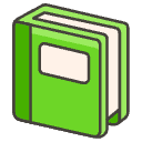 Green Book Element from Emojis - Kawaii Set