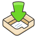 Inbox Tray Element from Emojis - Kawaii Set