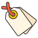 Label Element from Emojis - Kawaii Set