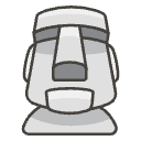 Moai Element from Emojis - Kawaii Set