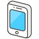 Mobile Phone A Element from Emojis - Kawaii Set