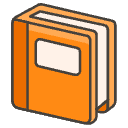 Orange Book Element from Emojis - Kawaii Set