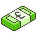 Pound Banknote A Element from Emojis - Kawaii Set