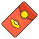 Red Envelope Element from Emojis - Kawaii Set