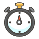 Stopwatch Element from Emojis - Kawaii Set