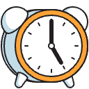 Alarm Clock Illustration from Porto Duotone Set