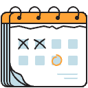 Calendar Illustration from Porto Duotone Set