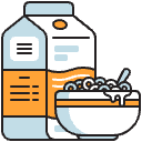 Cereal Breakfast Illustration from Porto Duotone Set