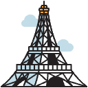 Eiffel Tower Illustration from Porto Duotone Set
