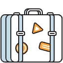 Suitcase Illustration from Porto Duotone Set