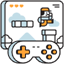 Video Game Illustration from Porto Duotone Set