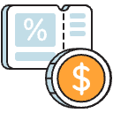 Cashback Coupon Illustration from Porto Duotone Set