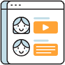 Social Media Illustration from Porto Duotone Set