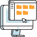 Desktop Computer Illustration from Porto Duotone Set