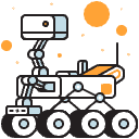 Mars Rover Illustration from Porto Duotone Set